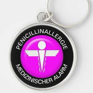Llavero Alerta Médica PENICILLINALLERGI - Keychain botón