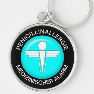 Llavero Alerta Médica PENICILLINALLERGI - Keychain botón