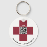 *~* Alerta médica roja ICE QR AP38 Cruz
