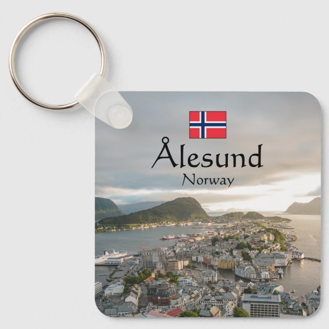 Llavero Alesund Noruega (Anverso)