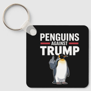 Llavero Aletas de pingüino arriba resisten a los pingüinos