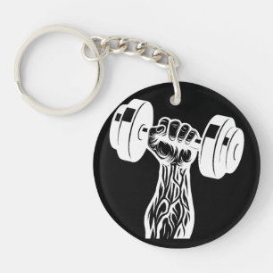 Llavero Alfa Lifter Black Keychain Muscle Design