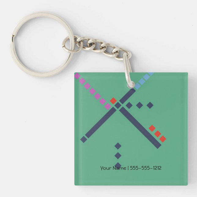 Llavero Alfombra del aeropuerto de PDX (Frente)