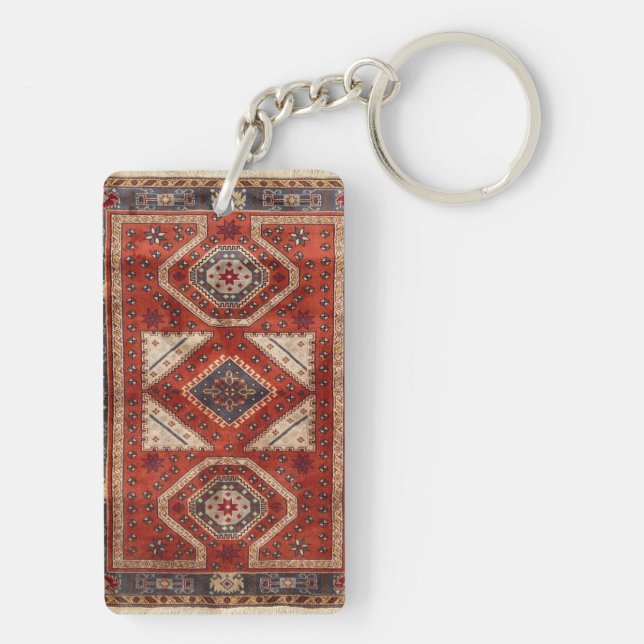 Llavero Alfombra roja persa turca oriental (Atrás)
