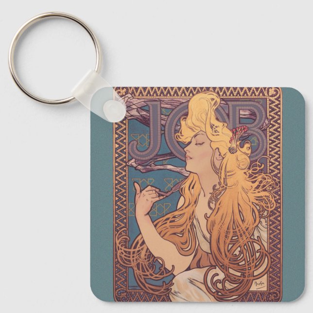 Llavero Alfonse Mucha Job Art Nouveau (Anverso)