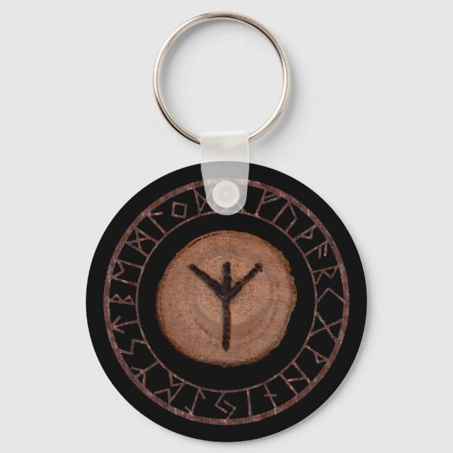 Llavero Algiz - Anciano Futhark rune (Anverso)