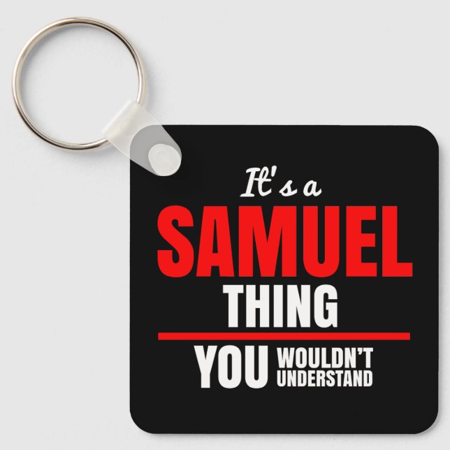 Llavero Algo que Samuel no entenderías (Anverso)