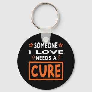 Llavero Alguien A Quien Amo Necesita Un Cáncer De Leucemia
