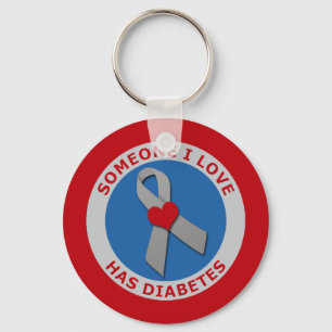Llavero Alguien A Quien Amo Tiene Diabetes