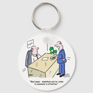 Llavero Alguien advierte a Office Worker