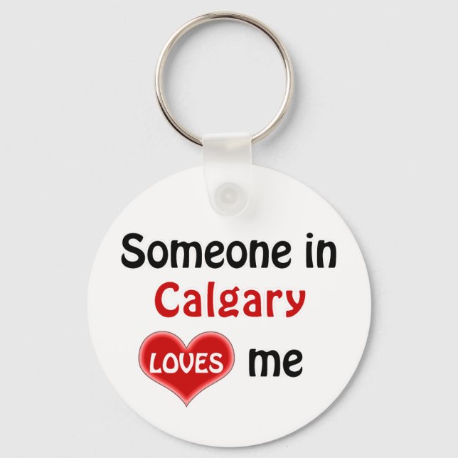 Llavero Alguien en Calgary me ama (Anverso)