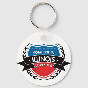 Llavero Alguien en Illinois me ama