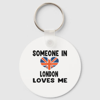 Llavero Alguien En Londres Me Ama Inglaterra Bandera Britá