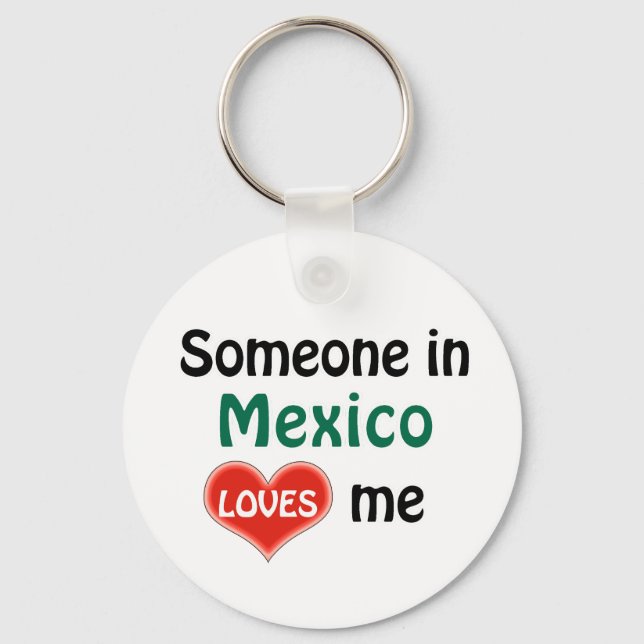 Llavero Alguien en México me ama (Anverso)