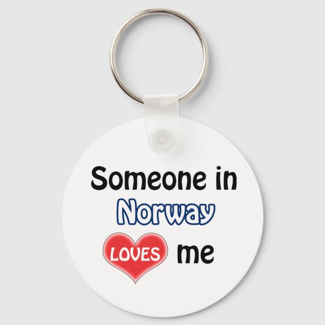Llavero Alguien en Noruega me ama (Anverso)