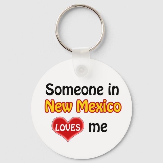 Llavero Alguien en Nuevo México me ama (Anverso)
