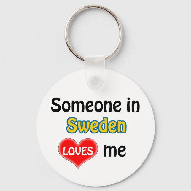 Llavero Alguien en Suecia me ama (Anverso)