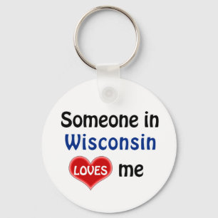Llavero Alguien en Wisconsin me ama