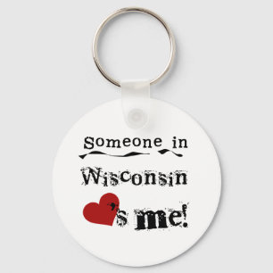 Llavero Alguien en Wisconsin me ama