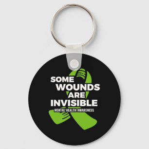 Llavero Algunas Heridas Invisible Mental Health Awareness 