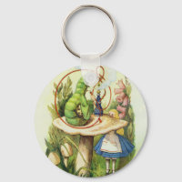 Alice in Wonderland Caterpillar Hookah Button