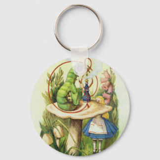 Llavero Alice in Wonderland Caterpillar Hookah Button