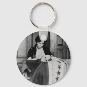 Llavero Alice Paul, masticando la bandera del sufragio, añ