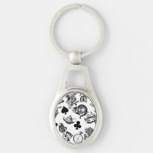 Llavero Alice White Rabbit Wonderland Classic