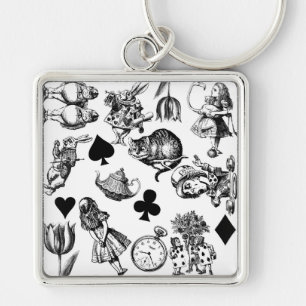 Llavero Alice White Rabbit Wonderland Classic