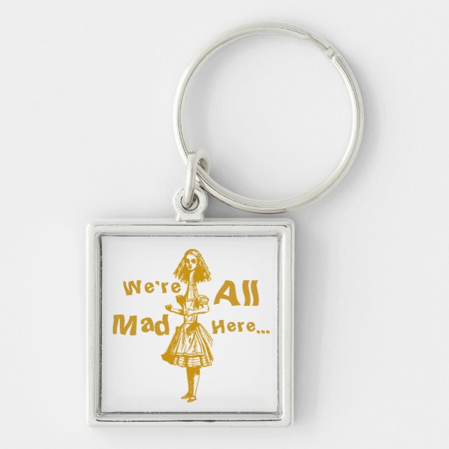 Llavero Alicia extendida en el país de las maravillas (Frente)