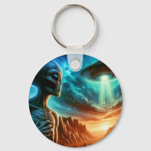 Llavero Alien espacial