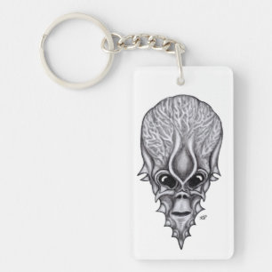 Llavero Alien Face , reconstrucción facial de cráneo afric