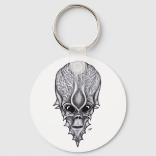 Llavero Alien Face , reconstrucción facial de cráneo afric