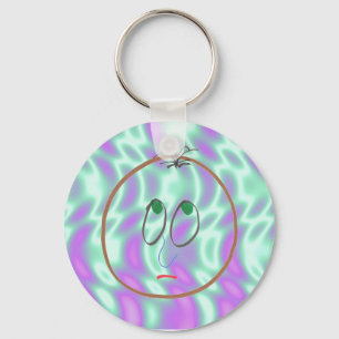 Llavero Alien Green, Funny Faces Keychain