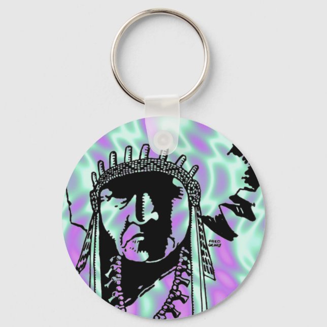 Llavero Alien Green, Indian Keychain (Anverso)