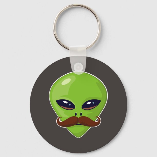 Llavero Alien Mustache (Anverso)