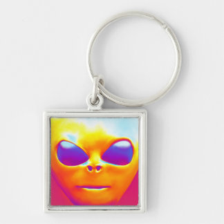 Llavero Alien psicodélico