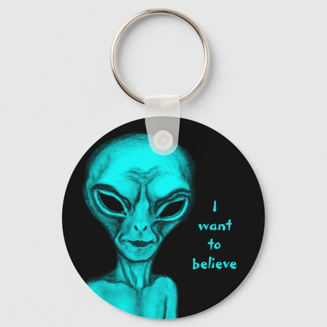 Llavero Alien, quiero creer (Anverso)