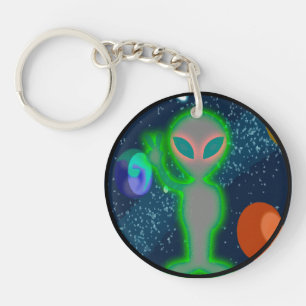 Llavero Alienígena del espacio de paz cerrado