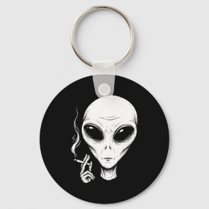 Llavero Alienígena fumando divertido genial estética ufo m