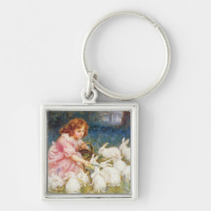 Llavero Alimentación de los conejos