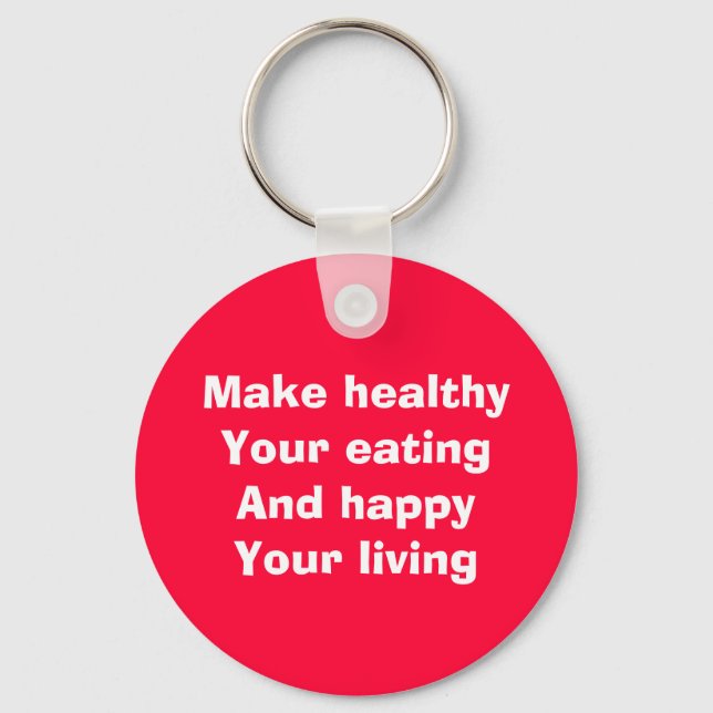 Llavero alimentación saludable (Anverso)