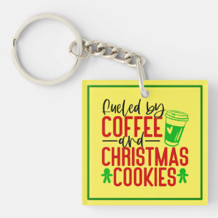 Llavero Alimentado por cafés y Navidades Cookies-56580