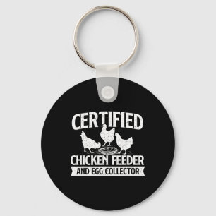 Llavero Alimentador de pollos certificado y recolector de
