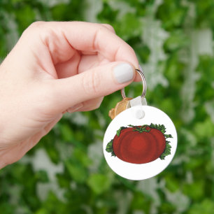 Llavero Alimentos Antiguos, Tomate Maduro, Verduras y Frut