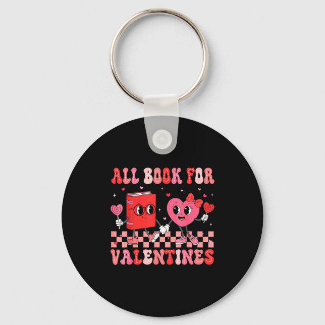 Llavero All Booked For Valentine Book Librarian Teacher Wo (Anverso)