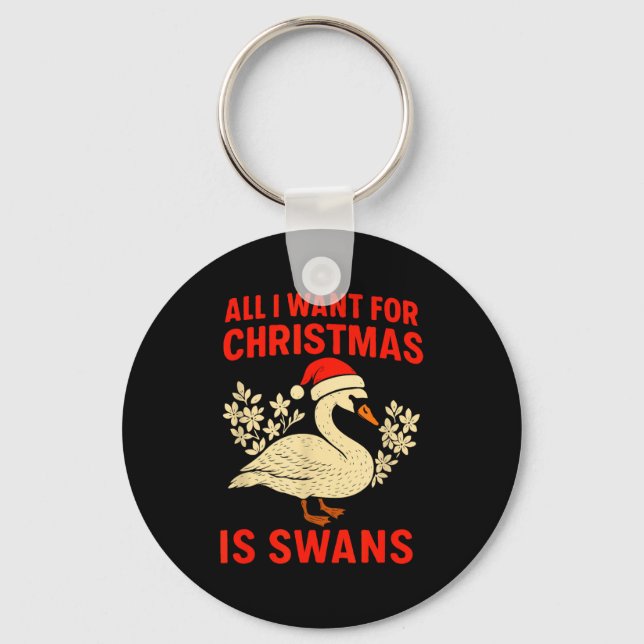 Llavero All I Want For Christmas Is Swans Ugly Xmas Sweate (Anverso)