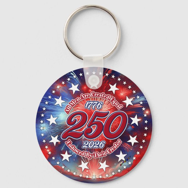 Llavero All Men Are Created Graphics Fireworks Clouds (Anverso)