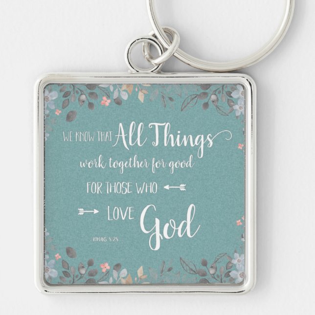Llavero All Things Work Together - Rom 8:28 (Frente)
