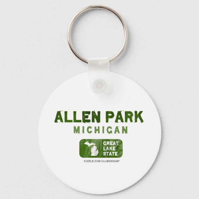 Llavero Allen Park Michigan Great Lake State (Anverso)